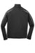 Sport-Tek ST851 Mens Sport-Wick Moisture Wicking 1/4 Zip Sweatshirt Black/Charcoal Grey Flat Back