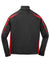 Sport-Tek ST851 Mens Sport-Wick Moisture Wicking 1/4 Zip Sweatshirt Black/True Red Flat Back