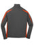 Sport-Tek ST851 Mens Sport-Wick Moisture Wicking 1/4 Zip Sweatshirt Charcoal Grey/Deep Orange Flat Back