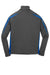 Sport-Tek ST851 Mens Sport-Wick Moisture Wicking 1/4 Zip Sweatshirt Charcoal Grey/True Royal Blue Flat Back