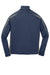 Sport-Tek ST851 Mens Sport-Wick Moisture Wicking 1/4 Zip Sweatshirt True Navy Blue/Charcoal Grey Flat Back