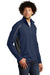 Sport-Tek ST851 Mens Sport-Wick Moisture Wicking 1/4 Zip Sweatshirt True Navy Blue/Charcoal Grey Model 3q