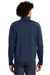 Sport-Tek ST851 Mens Sport-Wick Moisture Wicking 1/4 Zip Sweatshirt True Navy Blue/Charcoal Grey Model Back