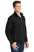 Sport-Tek ST853 Mens Sport-Wick Moisture Wicking Full Zip Jacket Black/Charcoal Grey Model 3q