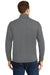 Sport-Tek ST853 Mens Sport-Wick Moisture Wicking Full Zip Jacket Heather Charcoal Grey/Charge Green Model Back