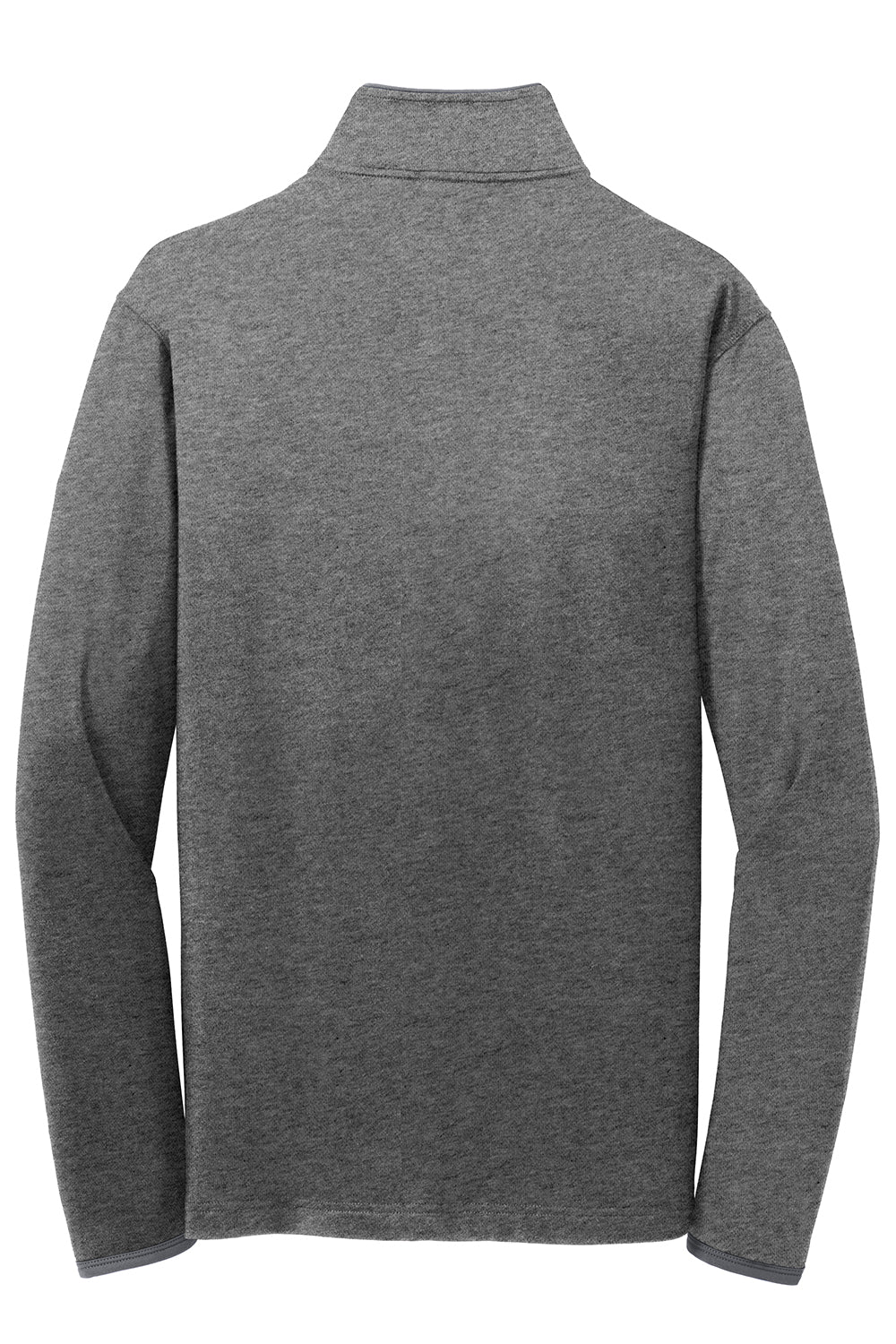 Sport-Tek ST853 Mens Sport-Wick Moisture Wicking Full Zip Jacket Heather Charcoal Grey/Charcoal Grey Flat Back