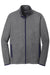 Sport-Tek ST853 Mens Sport-Wick Moisture Wicking Full Zip Jacket Heather Charcoal Grey/True Navy Blue Flat Front