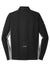 Sport-Tek ST854 Mens Sport-Wick Moisture Wicking 1/4 Zip Sweatshirt Black/Heather Charcoal Grey Flat Back