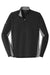 Sport-Tek ST854 Mens Sport-Wick Moisture Wicking 1/4 Zip Sweatshirt Black/Heather Charcoal Grey Flat Front