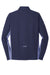 Sport-Tek ST854 Mens Sport-Wick Moisture Wicking 1/4 Zip Sweatshirt True Navy Blue/Heather True Navy Blue Flat Back