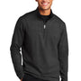 Sport-Tek Mens Sport-Wick Moisture Wicking 1/4 Zip Sweatshirt - Black