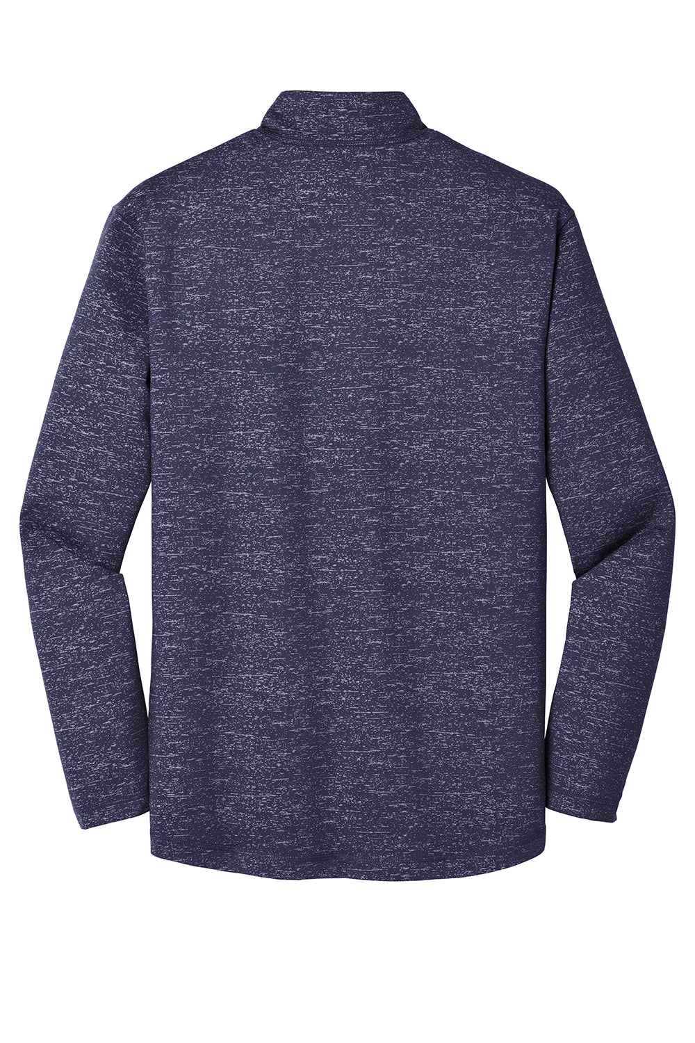 Sport-Tek ST855 Mens Sport-Wick Moisture Wicking 1/4 Zip Sweatshirt True Navy Blue Flat Back