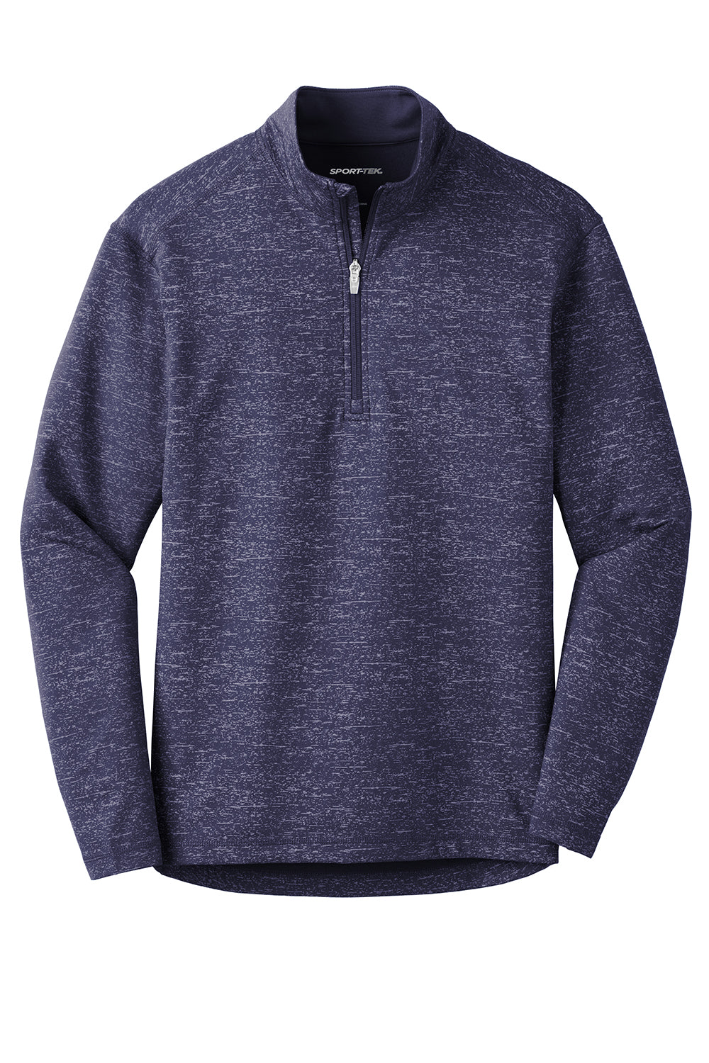 Sport-Tek ST855 Mens Sport-Wick Moisture Wicking 1/4 Zip Sweatshirt True Navy Blue Flat Front