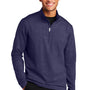 Sport-Tek Mens Sport-Wick Moisture Wicking 1/4 Zip Sweatshirt - True Navy Blue