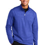 Sport-Tek Mens Sport-Wick Moisture Wicking 1/4 Zip Sweatshirt - True Royal Blue