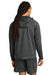 Sport-Tek ST856 Mens Sport-Wick Stretch 1/4 Zip Hooded Sweatshirt Hoodie Charcoal Grey Model Back