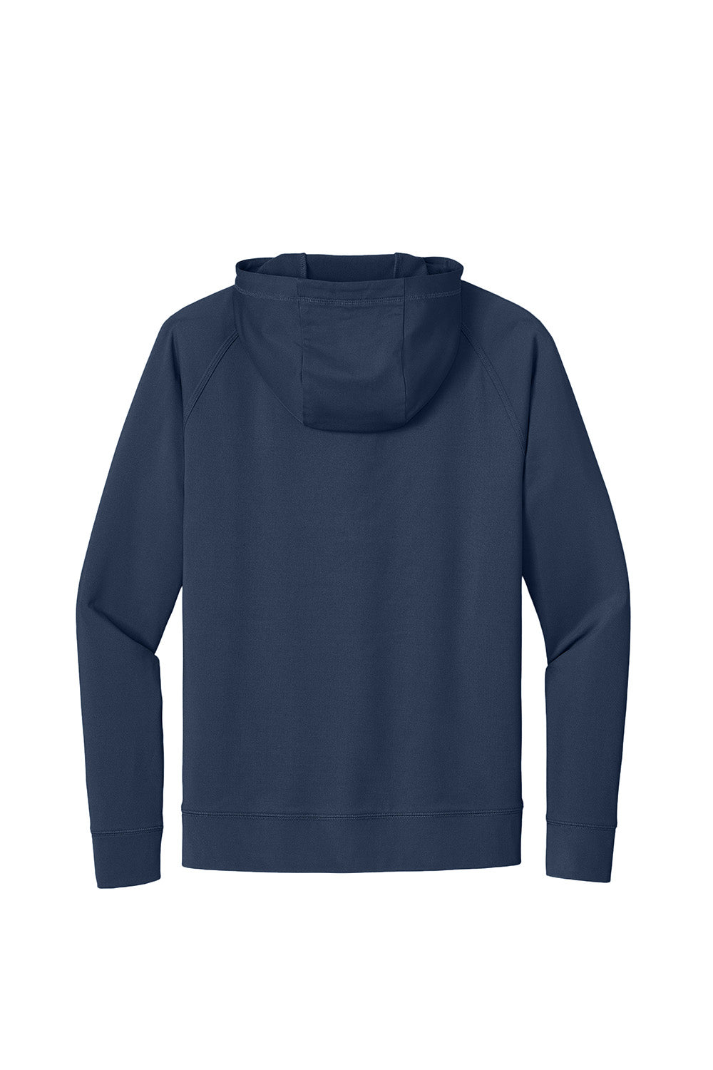 Sport-Tek ST856 Mens Sport-Wick Stretch 1/4 Zip Hooded Sweatshirt Hoodie True Navy Blue Flat Back