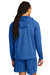 Sport-Tek ST856 Mens Sport-Wick Stretch 1/4 Zip Hooded Sweatshirt Hoodie True Royal Blue Model Back