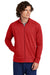 Sport-Tek ST857 Mens Sport-Wick Stretch Full Zip Cadet Jacket Deep Red Model Front