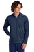 Sport-Tek ST857 Mens Sport-Wick Stretch Full Zip Cadet Jacket True Navy Blue Model Front