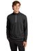 Sport-Tek ST860 Mens Sport-Wick Moisture Wicking 1/4 Zip Sweatshirt Black Model Front