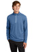 Sport-Tek ST860 Mens Sport-Wick Moisture Wicking 1/4 Zip Sweatshirt Dawn Blue Model Front