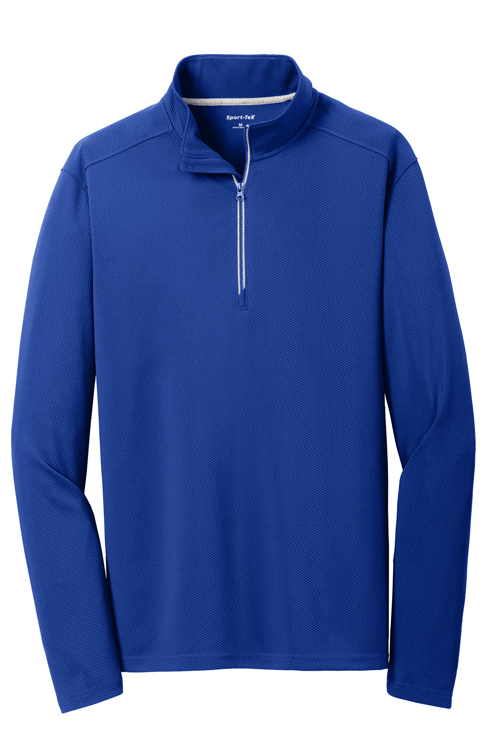 Sport-Tek ST860 Mens Sport-Wick Moisture Wicking 1/4 Zip Sweatshirt True Royal Blue Flat Front