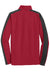 Sport-Tek ST861 Mens Sport-Wick Moisture Wicking 1/4 Zip Sweatshirt Deep Red/Black Flat Back