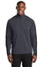 Sport-Tek ST861 Mens Sport-Wick Moisture Wicking 1/4 Zip Sweatshirt Iron Grey/Black Model Front