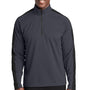 Sport-Tek Mens Sport-Wick Moisture Wicking 1/4 Zip Sweatshirt - Iron Grey/Black