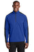 Sport-Tek ST861 Mens Sport-Wick Moisture Wicking 1/4 Zip Sweatshirt True Royal Blue/Black Model Front