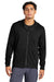 Sport-Tek ST870 Mens Circuit Full Zip Hooded Sweatshirt Hoodie Deep Black Model Front