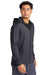 Sport-Tek ST870 Mens Circuit Full Zip Hooded Sweatshirt Hoodie Graphite Grey Model 3q