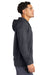 Sport-Tek ST870 Mens Circuit Full Zip Hooded Sweatshirt Hoodie Graphite Grey Model Side