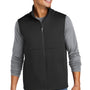 Sport-Tek Mens Water Resistant Full Zip Soft Shell Vest - Deep Black