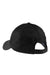 Sport-Tek STC10 Dry Zone Moisture Wicking Adjustable Hat Black Flat Back