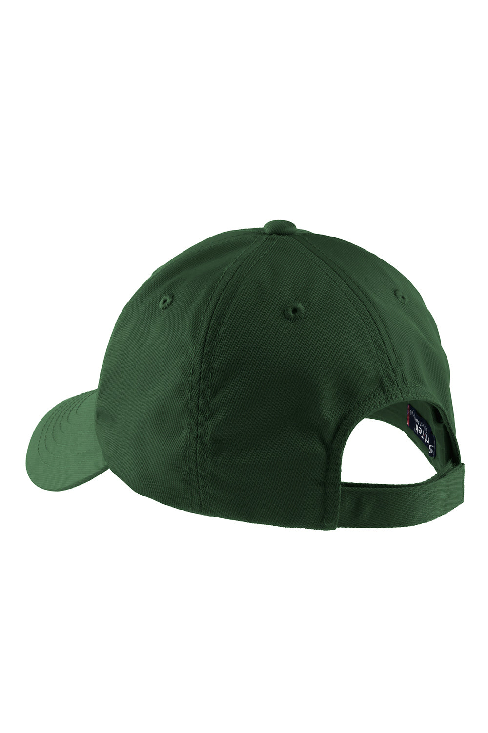 Sport-Tek STC10 Dry Zone Moisture Wicking Adjustable Hat Forest Green Flat Back