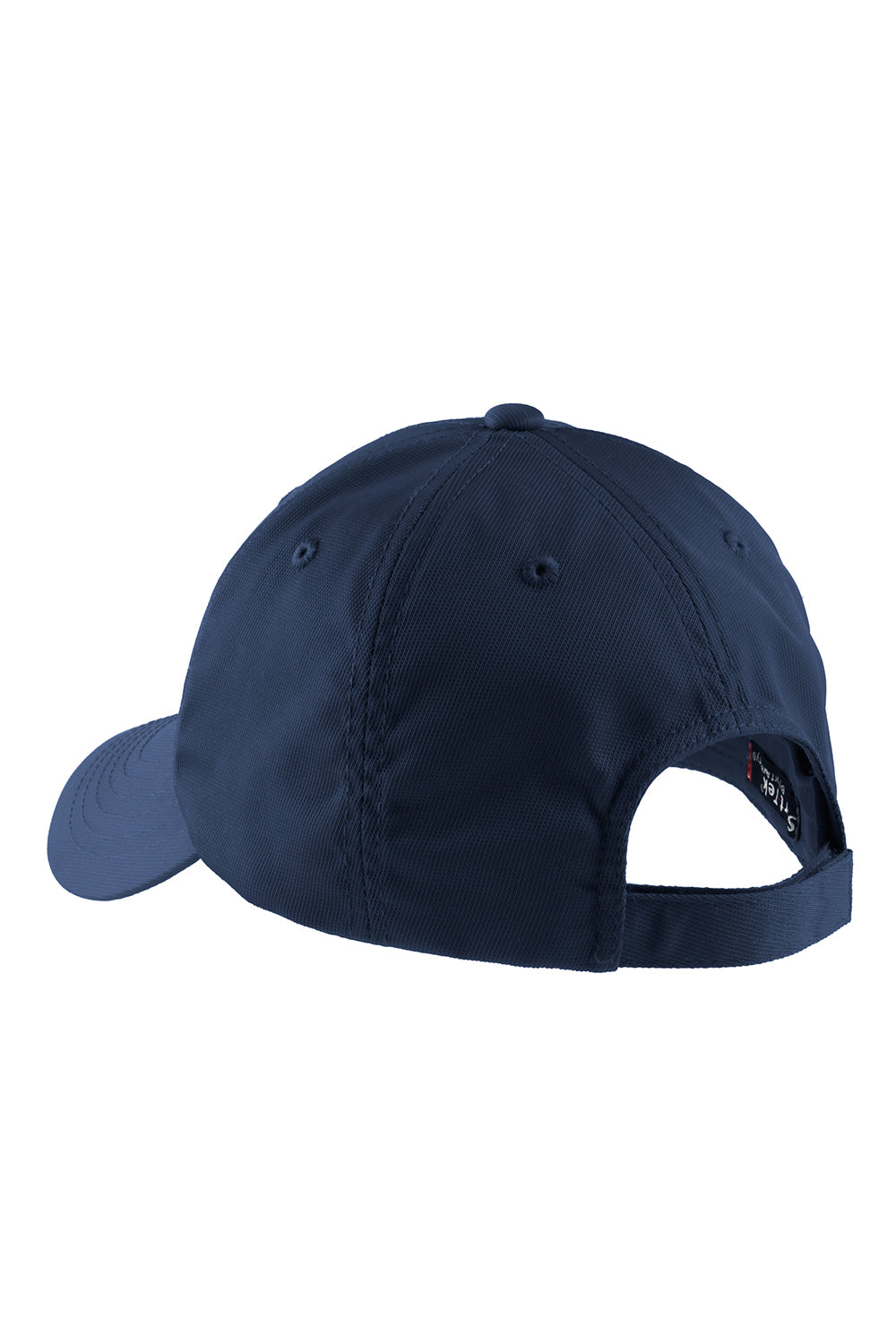 Sport-Tek STC10 Dry Zone Moisture Wicking Adjustable Hat True Navy Blue Flat Back