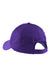 Sport-Tek STC10 Dry Zone Moisture Wicking Adjustable Hat Purple Flat Back