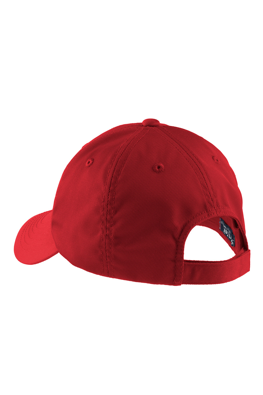 Sport-Tek STC10 Dry Zone Moisture Wicking Adjustable Hat True Red Flat Back