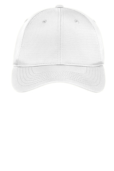 Sport-Tek STC10 Dry Zone Moisture Wicking Adjustable Hat White Flat Front