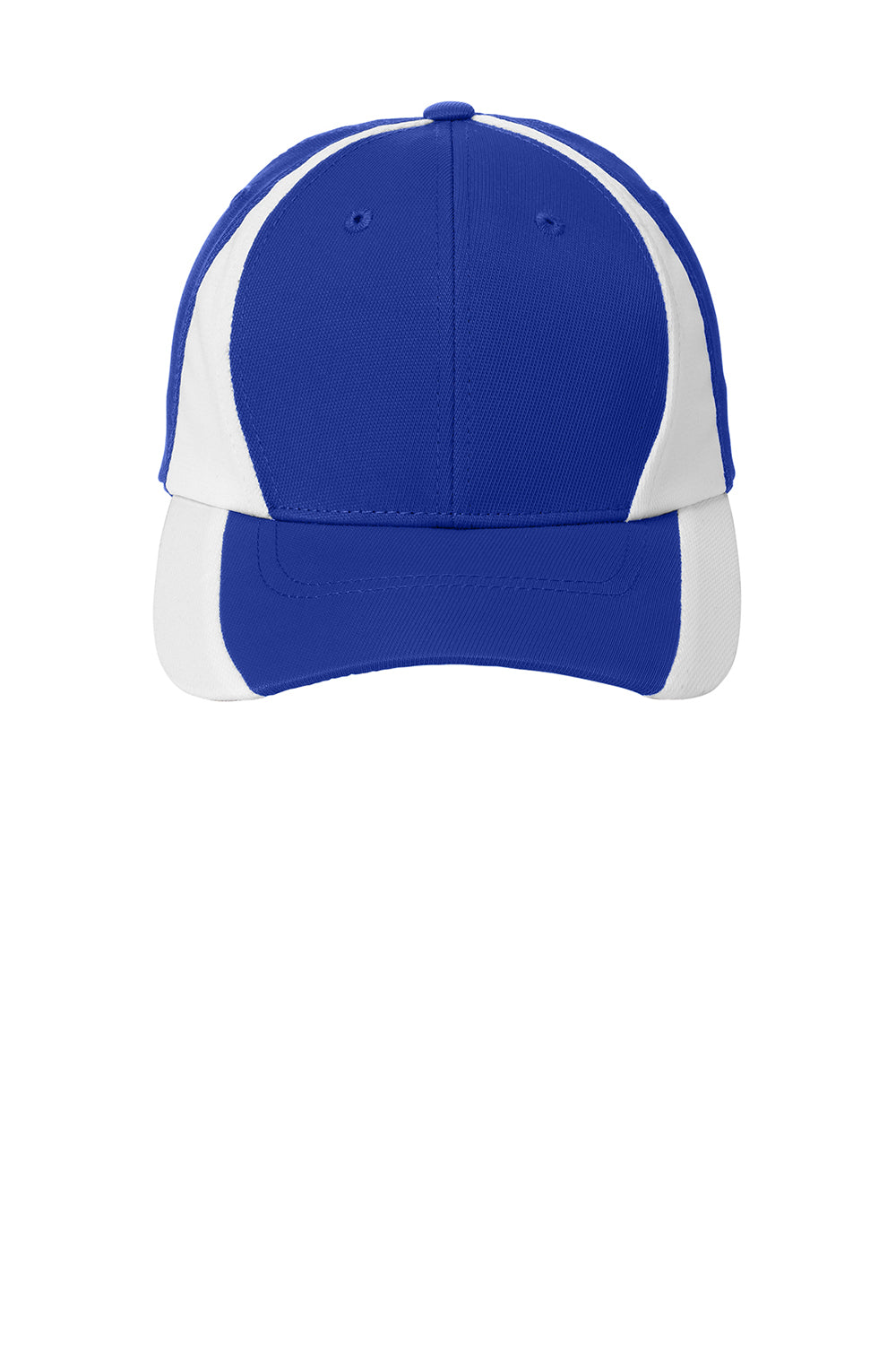 Sport-Tek STC11 Dry Zone Moisture Wicking Adjustable Hat True Royal Blue/White Flat Front