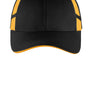 Sport-Tek Mens Dry Zone Moisture Wicking Adjustable Hat - Black/Gold