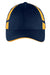 Sport-Tek STC12 Dry Zone Moisture Wicking Adjustable Hat True Navy Blue/Gold Flat Front