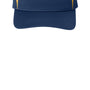 Sport-Tek Mens Dry Zone Moisture Wicking Colorblock Adjustable Visor - True Navy Blue/Gold