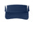 Sport-Tek STC13 Dry Zone Moisture Wicking Colorblock Adjustable Visor True Navy Blue/White Flat Front