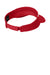 Sport-Tek STC13 Dry Zone Moisture Wicking Colorblock Adjustable Visor True Red/White Flat Back