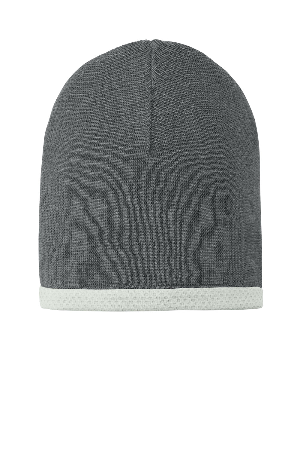 Sport-Tek STC15 Performance Moisture Wicking Knit Beanie Heather Grey Flat Front