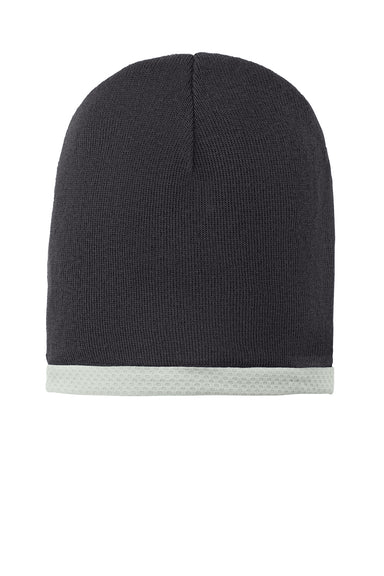 Sport-Tek STC15 Performance Moisture Wicking Knit Beanie Black Flat Front