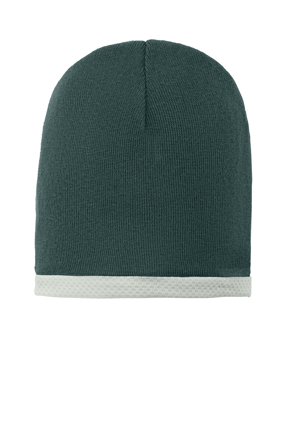 Sport-Tek STC15 Performance Moisture Wicking Knit Beanie Forest Green Flat Front